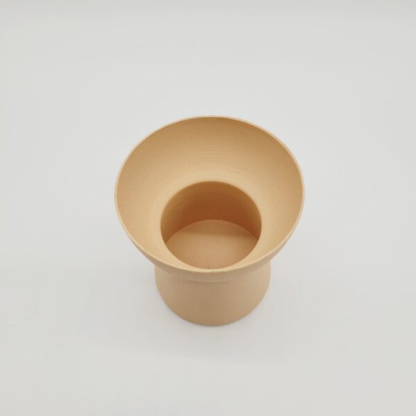 Pokal Vase Metall apricot 12 cm