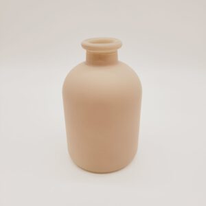 Vase dicke Kanne in beige 17 cm