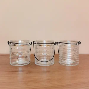 Teelichtglas-Mix "Garden" klarglas