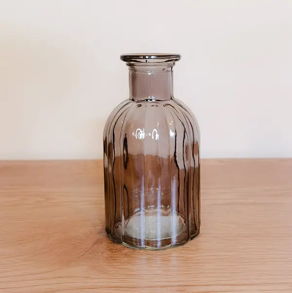 Vintagevase "Flasche mini" anthrazit